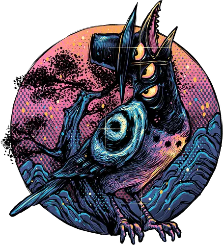 Crow from the underworld - Movie, hunter, demons, superstars, crow, animal, animation, animated