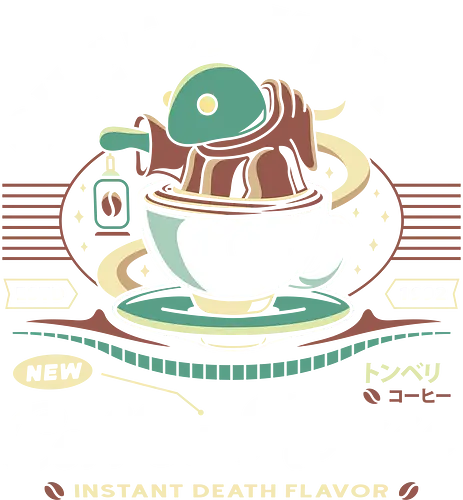 Chefs Knife Coffee Crest - final 9, final 7, final ix, quina quen, Cactus, Kupo, Kweh, tomberi, tonberry, coffee, final xiv, ff14, Cloud, Villain, video game, fat chocobo, vivi ornitier, black mage, fantasy