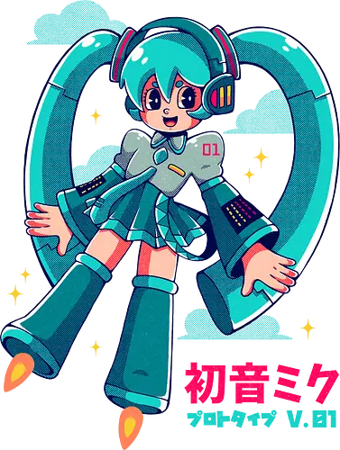HATSUNE MIKU - hatsune miku, miku, astro boy, manga, anime, kawaii, vocaloid, cute