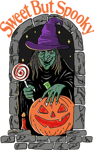 Sweet But Spooky - Halloween, bat, sweet but spooky, trick or treat, pumpkin, spooky, scary, funny, skeleton, skull, tombstone