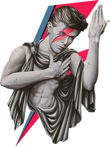 Major Tom - david bowie, bowie, bowie david, music, artist, singer, retro, retro vintage, vintage retro, vintage, ashes to ashes, blackstar, space oddity, statue, statue of david, retro vintage aesthetic