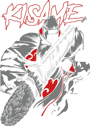Kisame Hoshigaki  - Kisame Hoshigaki, Samehada, Akatsuki, Monster of the Hidden Mist, Naruto Shippuden, anime, manga, shark, ninja swordsman, Seven Ninja Swordsmen, anime art, fan merchandise, Itachi Uchiha, water style, shinobi, anime print, Japanese animation, shonen