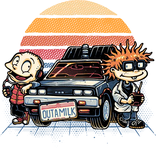 OUTAMILK - Movie, TV series, animated, sci-fi, science fiction, time travel, cars, mash up, funny