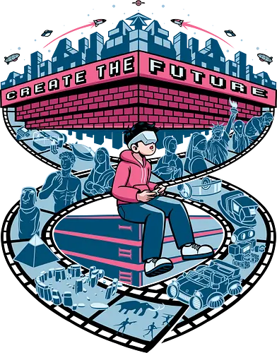 Everything is Changing - creativity, statue, graphic, future, create the future, gaming, retro, retro gaming, retro vintage, vintage, retro vintage aesthetic, va, virtual game, cinema, cinema tape