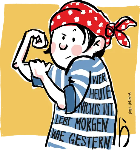 Ringeldinger Serie "Wer heute nichts tut .." - Ringelpullisprüche, Ringeldinger, streifenweise, Spruch, Weisheit, Motivation, Ringelpulli, Sprüche Shirt, Cartoon Illustration, Statement Shirt, Handgezeichnet, Humor, Selbstironie, Streifenpulli, Spruchshirt deutsch