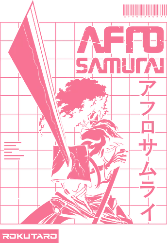 Black Samurai - afro warrior, futuristic samurai, warrior, anime, samurai, black samurai, afro, katana, sword, manga, japanese