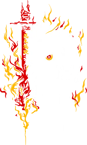  Rengoku Kyojuro Flame Hashira Slayer Art - Rengoku Kyojuro, Slayer, Flame Hashira, anime, manga, Mugen Train, anime art, fan merchandise, fire, sword, Japanese animation, shonen, Tanjiro Kamado, Hashira, anime print, Rengoku, flame, anime character, hero