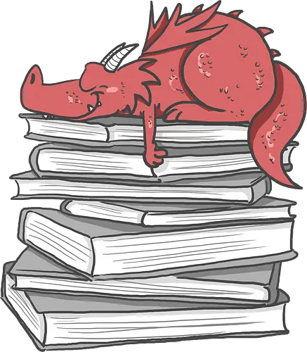 Buchdrache - Buch, Drache, lesen