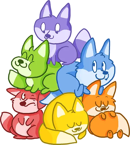 Regenbogen-Füchse - Queer, LGBTQIA, Fuchs, Regenbogen Regenbogen-Füchse - Queer, LGBTQIA, Fuchs, Regenbogen