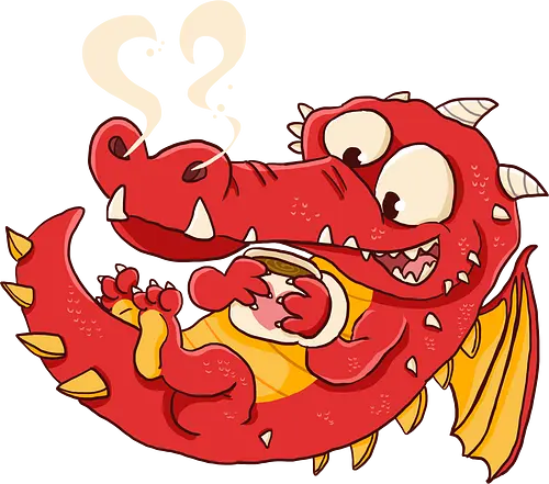 Kaffeedrache - Drache, Kaffee