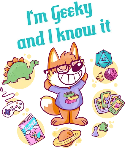 Geeky - Geek, Geeky, Nerd, Fuchs