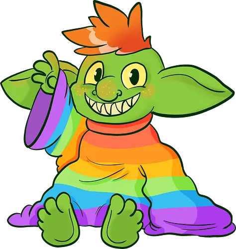 Rainbow-Goblin - Queer, Rainbow, Goblin, LGBTQIA