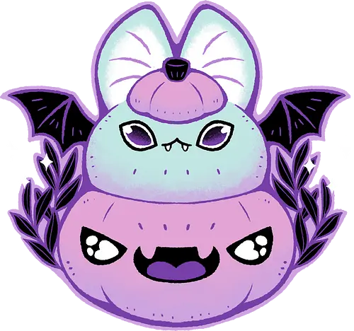 Halloween Pastel Goth Bat - bat, pastel goth, halloween, pumpkin, spooky cute, whimsical, kawaii, goth, pink, creepy cute, dark, occult, leaf, leaves, xmorfina