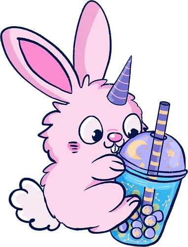Bunnycorn - Bunny, Hase, Bubbletea