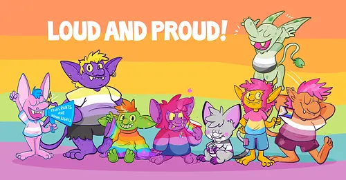 Loud and Proud - Queer, Pride, Goblin, LGBTQIA