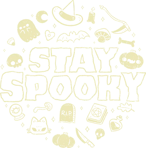 Stay Spooky - quote, creepy, spooky, witch, pumpkin, cute, kawaii, occult, black, horror, love, xmorfina, stay spooky, halloween, text