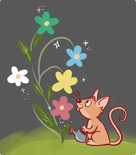 Disability Pride Maus - Disability, Behinderung, Maus, Blumen