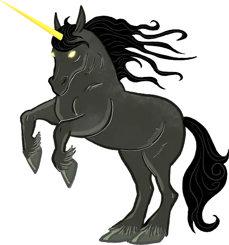Black Unicorn - Einhorn, Fantasy, Unicorn