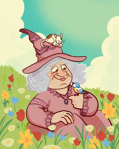 Frühlings-Hexe - Witch, witchy, Hexe, Spring, Blumen, Frühling Frühlings-Hexe - Witch, witchy, Hexe, Spring, Blumen, Frühling