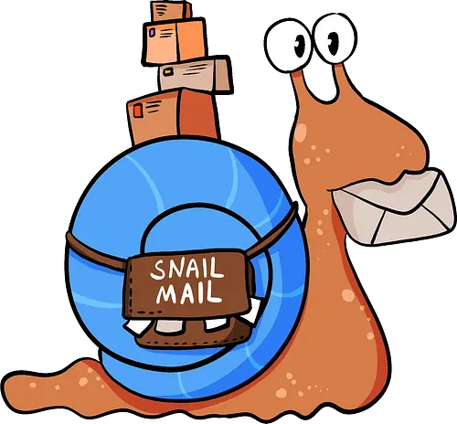 Snail Mail - Schnecke, Post, Schneckenpost