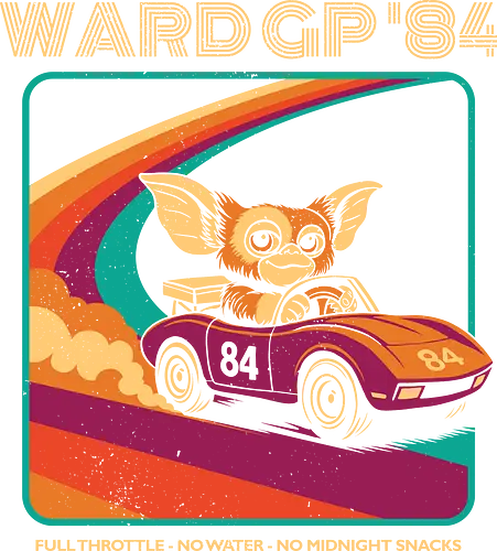 Ward GP '84 - Nostalgia Racing for 80s Kids - 80s, 80s kid, adventure, chinese, creature, cult movies, cute, geek, mall, monster, movies, nostalgia, racing, retro, vintage