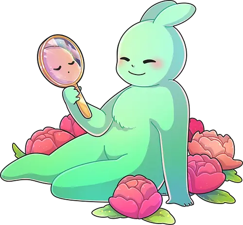 Tinybun: Zwilling - tinybun, hase, sternzeichen, zwilling, peonie, pfingstrose, flower, gemini