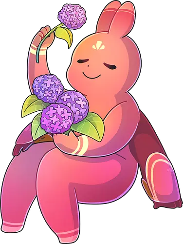 Tinybun: Krebs - tinybun, hase, sternzeichen, krebs, hortensie, flower, cancer, hydrangea