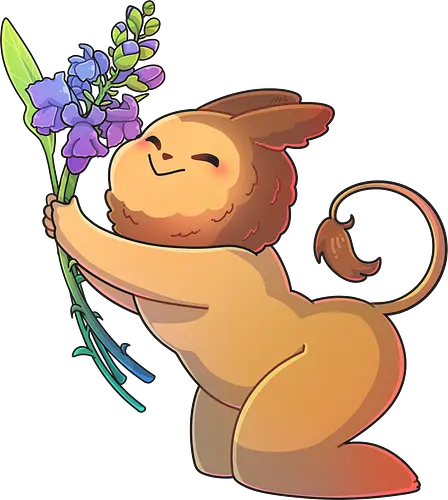 Tinybun: Löwe - tinybun, hase, sternzeichen, löwe, löwenmäulchen, flower, lion, snapdragon