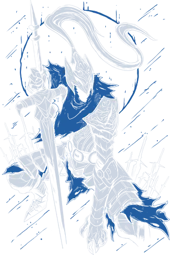 Knight Souls Artorias - Dark  - Kawaii, Anime, Manga, Tokyo, Angry, Japanese Art, Aesthetic, Manga Style, Zylixzen, Aggressive, Gamer, Otaku, Gift, Cool