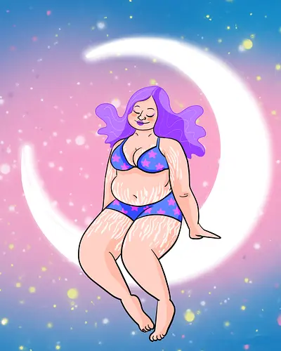 Lunar Scars - Comic, Woman, Frau, Feminismus, Mond, Weiblichkeit