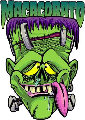 Crazy Frankenstein – Freakige und Komische Monsterkunst – Loja MacacoRato - lowbrow kunst, underground kultur, horror pop, punk frankenstein, autoren kunst, alternatives design, DIY kultur, sammelkunst, freak ästhetik, dunkler humor, street art, alternative illustration, unabhängige kunst, macacorato shop, subversive kunst