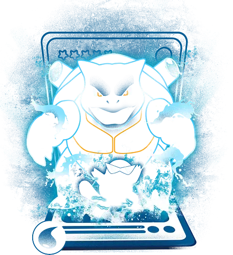 Water Type Monster Card - Gamer, Games, Video Games, Pocket, Gaming, Gamers