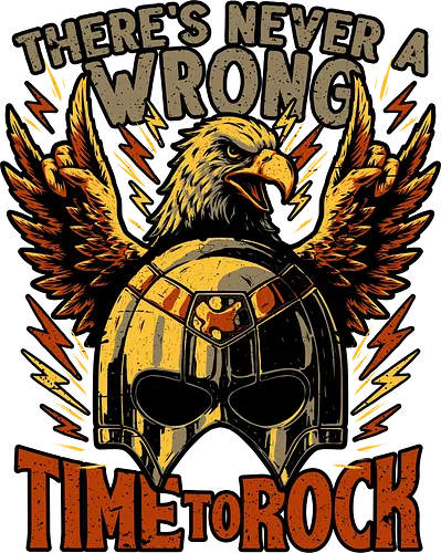 Peace Eagle Hero Rock - Tv Show, Movie, Superhero, Superheroes, Supervillain, Rock, Rock And Roll, Rock & Roll, Music, Punk, Punk Rock, Heavy Metal, Comedy, Peace, Helmet, Metal, Eagle, Horn