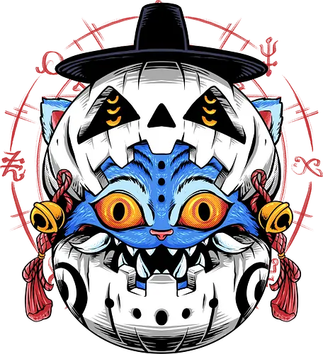 mythical tiger - halloween, pumpkin, scary, creepy, fruit, horror, boo, funny, ghost, jungle, cute, beautiful, spooky, happy
