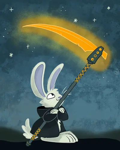 Reaper Bunny - Comic, Hase, Bunny, Reaper, Sense, Scythe, Tod