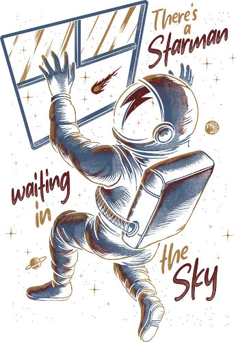 Starman - David Bowie - david bowie, starman, music, rock, 80s, astronaut, space
