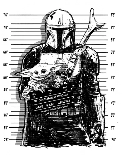 The mugshot - scifi, tv show, pop culture, bounty hunter, scifi tv show