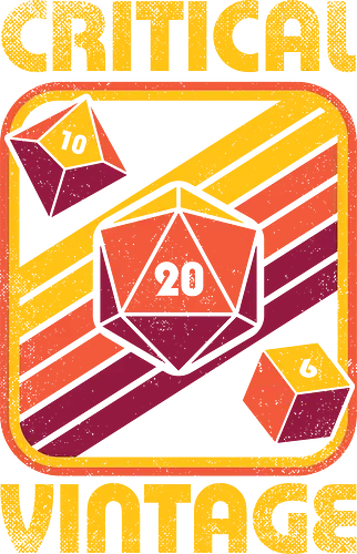 RPG Vintage Critical Dice - rpg, Pen and Paper, d20, Pen and paper, dungeon master, role-playing game, tabletop, game master, cool, awesome, funny, fun, nerd, geek, game, vintage, retro, retro vintage, adventure, fantasy, role-play, role-playing, roleplay game, critical role, roleplay, Pen and Paper, dungeon, dice, d20, repeat, lets roll, roll, fight, Critical, Critical Hit, Critical Fail