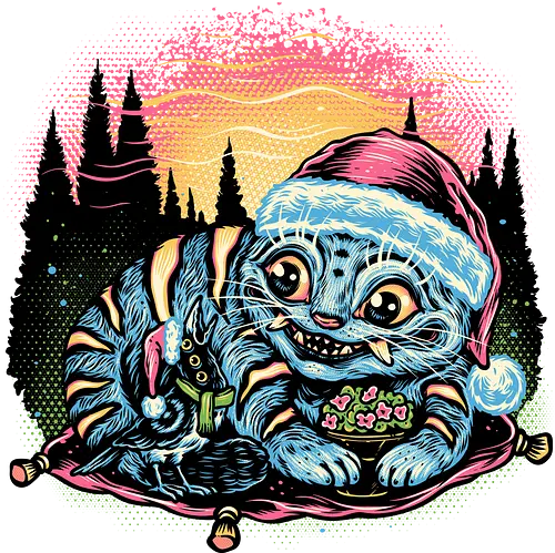 The Season to be Derpy - Movie, hunter, demons, tiger, animal, cute, animation, animated, Christmas, Holidays