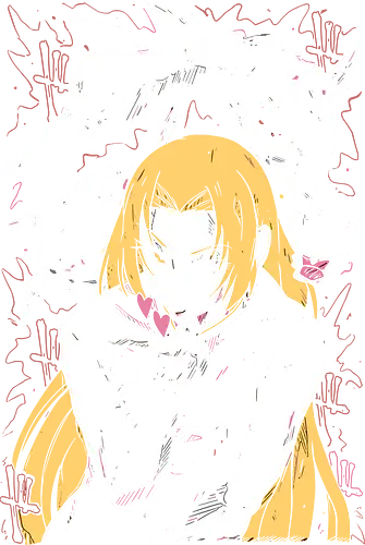 Shoko Ieiri: Silent Healer - manga, fan art, t-shirt design, art print, cool anime girl, geek art, mysterious, healing sorcerer, minimalist, Shoko Ieiri, Jujutsu, JJK, Reversed Cursed Technique, anime, intense graphic, Megumi.