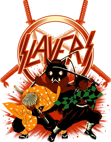 Three Slayers - Slayer, Tanjiro, Inosuke, Sinetzu
