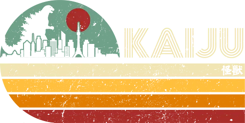 Kaiju vintage - anime, manga, japan, japanese art, retro, vintage, terror movie, great monster, king of the monsters, kaiju, Kaiju