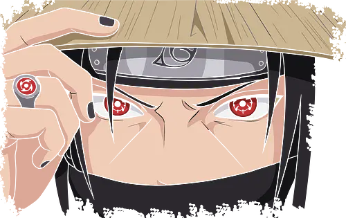  Itachi Uchiha: Sharingan Stare - geek art, intense gaze, ninja, villain, iconic anime, Itachi Uchiha, Sharingan, Mangekyō Sharingan, Akatsuki, Shinobi, Uchiha, fan art, t-shirt design, art print, cool anime art