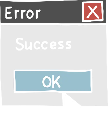 Error: Success - Error Success, funny coding, programmer humor, IT meme, computer graphic, coding joke, tech humor, ironic, developer gift, t-shirt design, art print, software developer, funny gamer, cartoon error