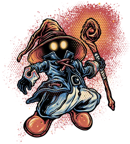 Legend of the Black Mage - Gaming, gamer, video games, Japanese, fantasy, series, video game