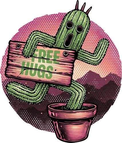 Huggable Cactus - Gaming, gamer, video games, Japanese, fantasy, series, video game