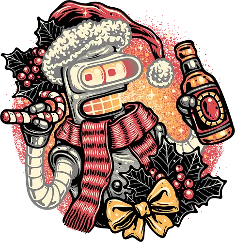 Happy Holidays Humans - Sitcom, robot, robots, Christmas, Holidays, Xmas, Santa, character, fictional