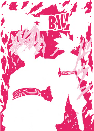  Rosé vs. The Saiyan - Goku Black, Super Saiyan Rosé, SSR, Dragon Ball Super, DBS, Future Trunks Saga, anime, manga, fan art, t-shirt design, art print, cool anime art, geek art, stylish, Goku vs Goku Black, villain.