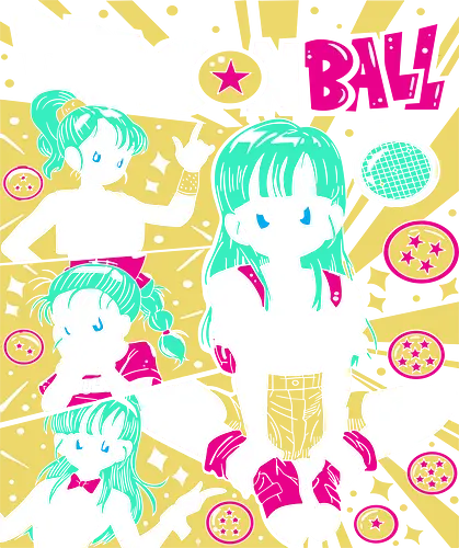 Bulma: Retro Capsule Corp - Bulma, Dragon, DBZ, Capsule Corp, retro anime, pop art, vaporwave, neon, 90s nostalgia, anime girl, fan art, t-shirt design, art print, cool graphic, geek art, stylish, inventor.