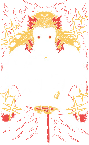 Kyojuro Rengoku Demon - Slayer - Kawaii, Demon, Anime, Manga, Tokyo, Angry, Japanese Art, Aesthetic, Manga Style, Zylixzen, Aggressive, Gamer, Otaku, Gift, Cool